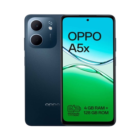 Smartphone Oppo A5X 4G 4GB/128GB 6.67" Dual SIM Azul Preto